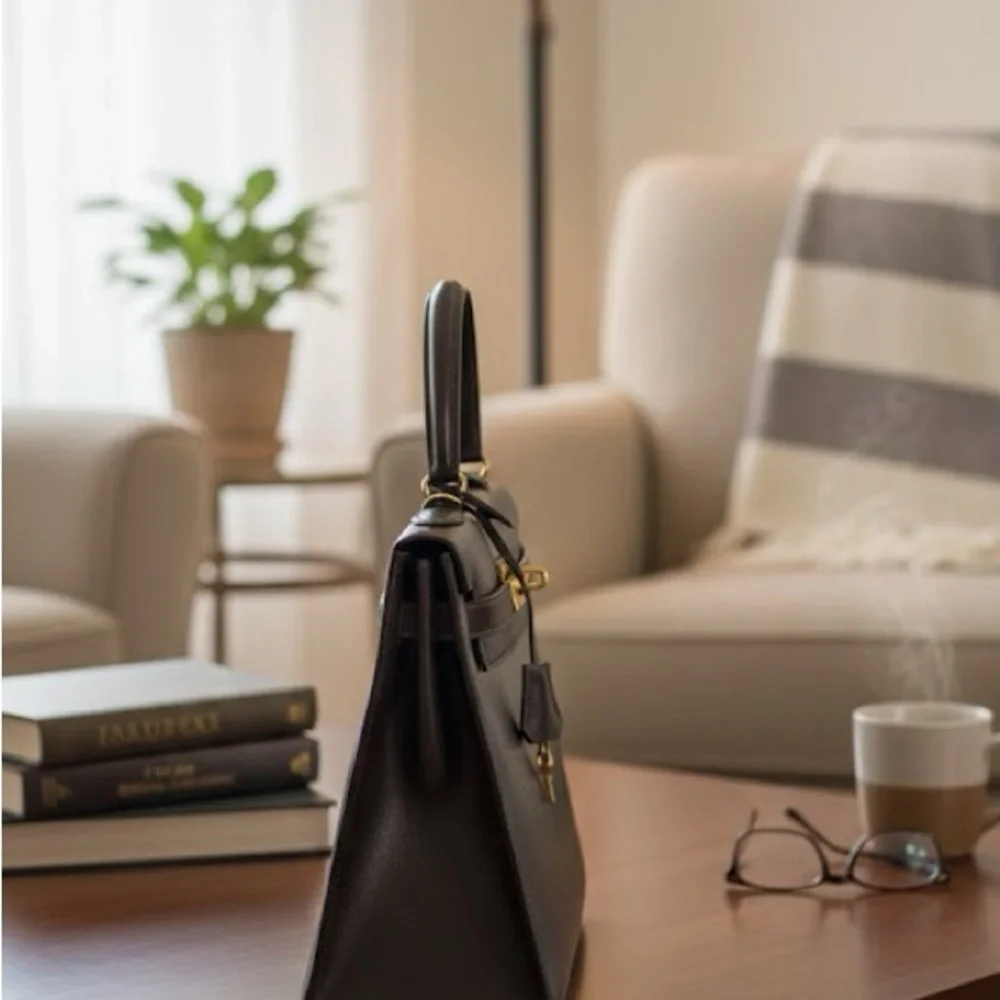 Hermes Hand Bag Kelly 32 Brown Box Calf 4523034 - Picture 3 of 12